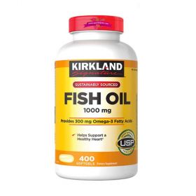 Kirkland Signature™ Omega-3 Fish oil 400 Tabs - Viên uống dầu cá nhập của Mỹ