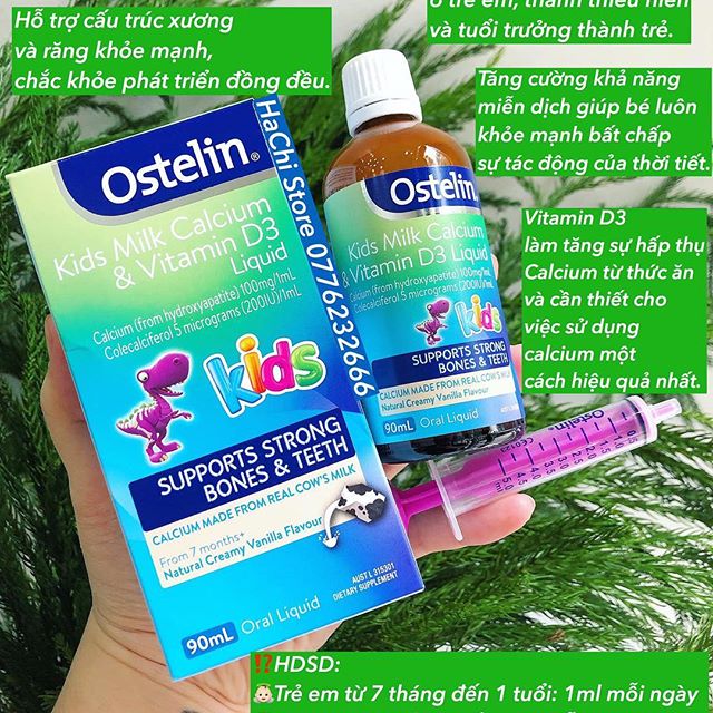Ostelin Kids Calcium & Vitamin D3 90ml