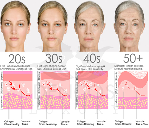 quá trình lão hóa da của cơ thể sẽ diễn ra nhanh hơn nếu không bổ sung kịp thời collagen